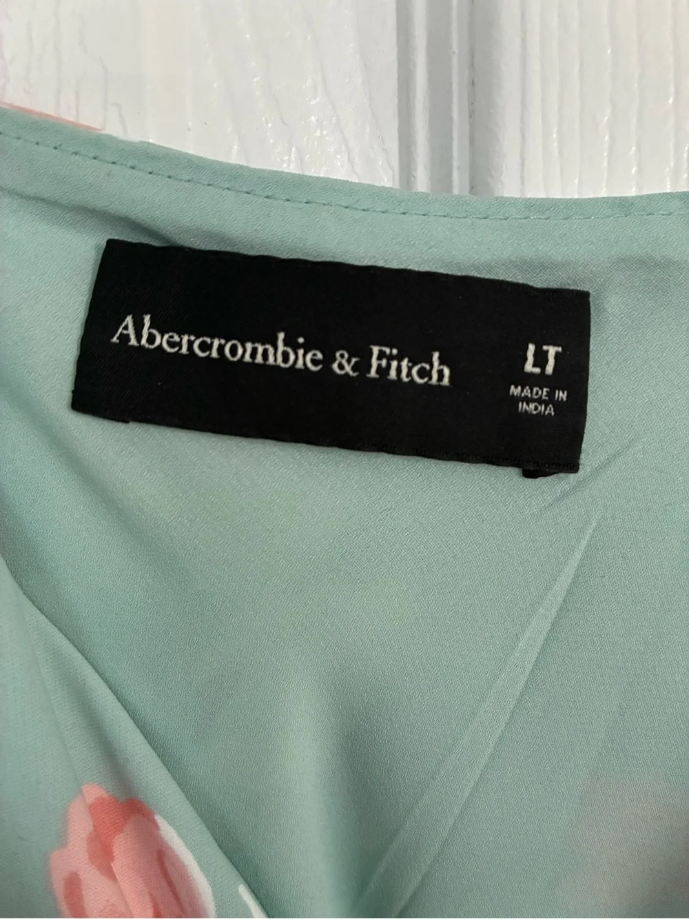 Abercrombie & Fitch Floral Slip Midi Dress in Mint and Blush
